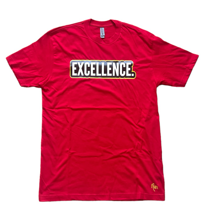 EXCELLENCE. Bubble T-Shirt - Red Maryland