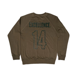 EXCELLENCE. #14 Pullover - Military Green/Dark Olive