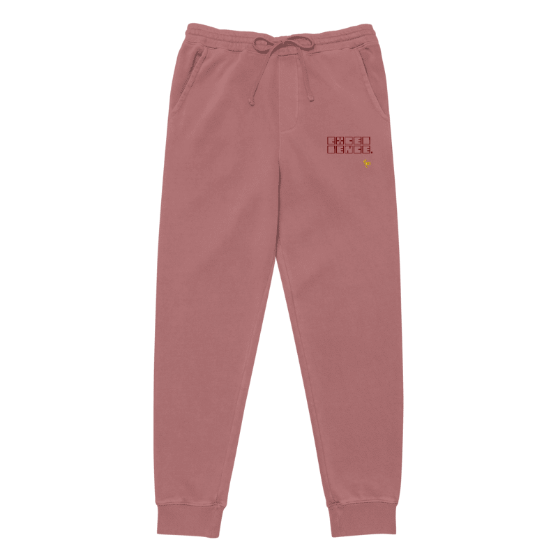 Block Sweatpants - Maroon