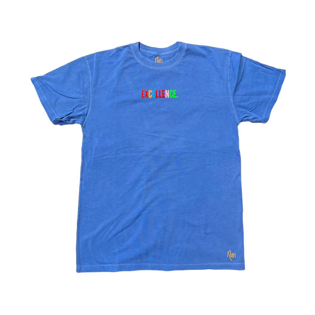 EXCELLENCE. COLORS T-Shirt - Blueberry