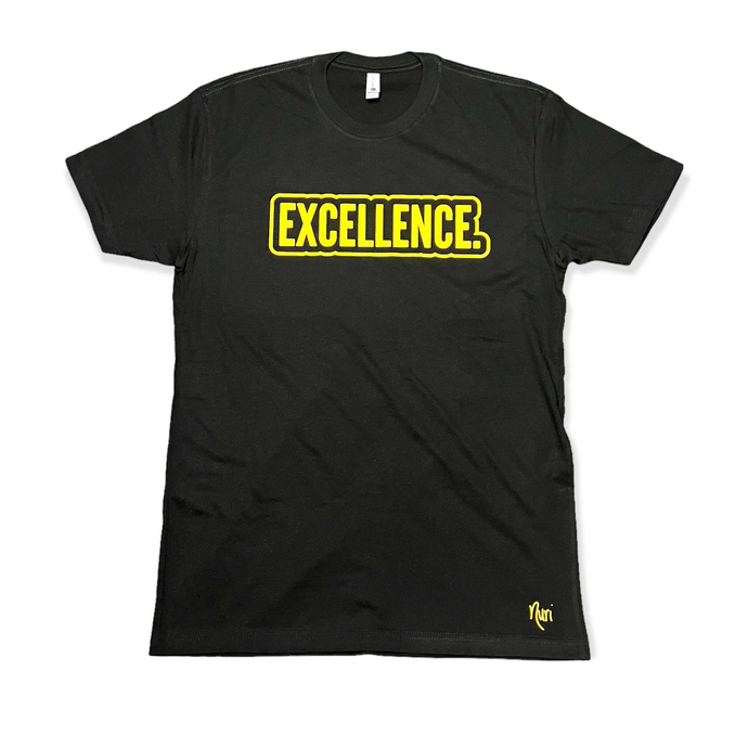 EXCELLENCE. Bubble T-Shirt - Black/Gold Reflective
