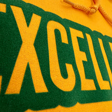 EXCELLENCE. Bold Hoodie - Yellow/ Green Felt