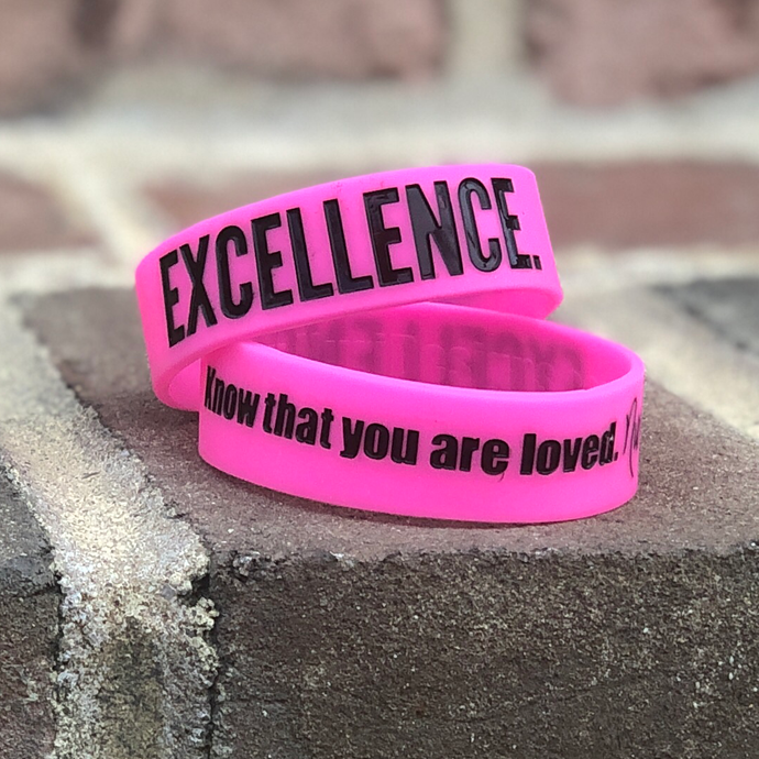 EXCELLENCE. Wristbands Pink