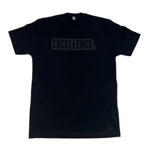 EXCELLENCE. Bold T-Shirt - Black/Black