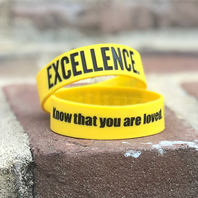 EXCELLENCE. Wristbands Yellow/Black